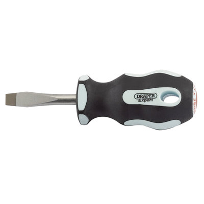 Draper Plain Slot Soft Grip Screwdriver, 6.5 x 38mm 34977