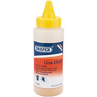 Draper Plastic Bottle of Yellow Chalk for Chalk Line, 115g 42983