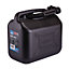 Draper Plastic Fuel Can, 10L, Black 09058