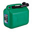 Draper Plastic Fuel Can, 10L, Green 09055