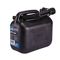 Draper Plastic Fuel Can, 5L, Black 09053