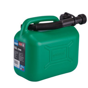 Draper Plastic Fuel Can, 5L, Green 09052