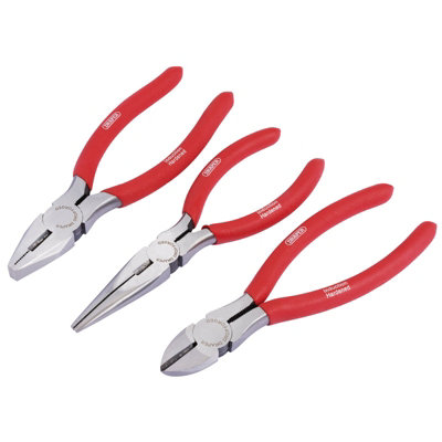 Draper Pliers Set with PVC Dipped Handles, 160mm (3 Piece) 67924