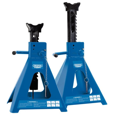 Draper Pneumatic Rise Ratcheting Axle Stands, 10 Tonne (Pair) 01815