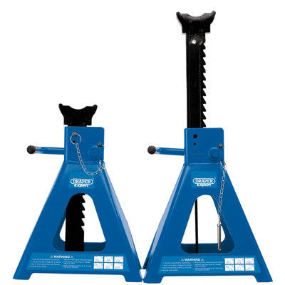Draper Pneumatic Rise Ratcheting Axle Stands, 10 Tonne (Pair) 01815
