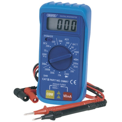 Draper Pocket Digital Multimeter, 500V, AC/DC 52320