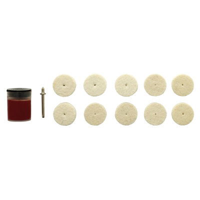 Draper Polishing Wheels Set for D20 Engraver/Grinder (12 Piece) 08958