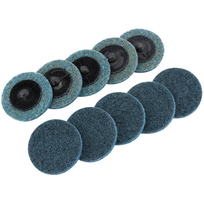 Draper  Polycarbide Abrasive Pads, 50mm, Fine (Pack of 10) 75622