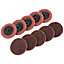 Draper  Polycarbide Abrasive Pads, 50mm, Medium (Pack of 10) 75623