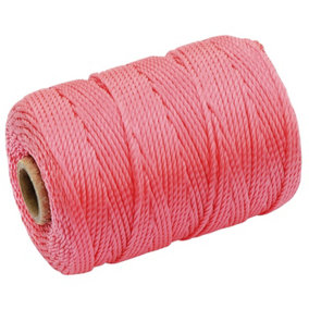 Draper Polypropylene Brick Line, 100m, Pink 27428