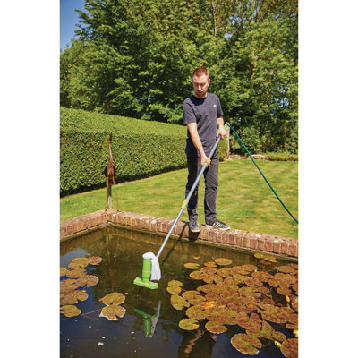 Draper Pond & Pool Vacuum Cleaning Kit with Skimming Net For Removing Debris & Dirt