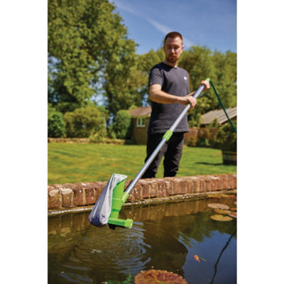 Draper Pond & Pool Vacuum Cleaning Kit with Skimming Net For Removing Debris & Dirt