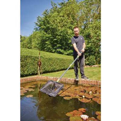 Draper Pond & Pool Vacuum Cleaning Kit with Skimming Net For Removing Debris & Dirt