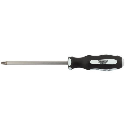 Draper 'Pound Thru' Cross Slot Soft Grip Screwdriver, No.3 x 150mm 35225