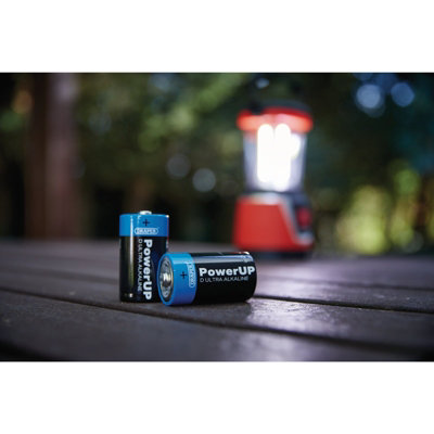 Draper PowerUP Ultra Alkaline D Batteries (Pack of 12) 03980 - 5
