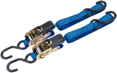 Draper Ratcheting Tie Down Straps, 3.5m x 25mm, 250kg (2 Piece) 60964