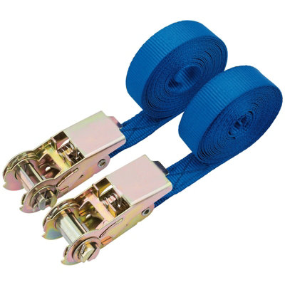 Draper Ratcheting Tie Down Straps, 4.5m x 25mm, 400kg (2 Piece) 60968