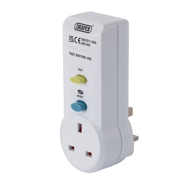 Draper RCD Adaptor, 220-250v/50Hz, 13 AMP   10205