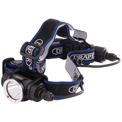 Draper  Rechargeable LED Head Torch, 10W 90064