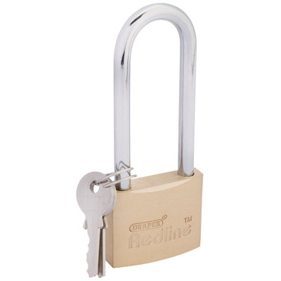 Draper Redline Padlock, Long Shackle, 40mm 68673