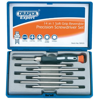 Draper Reversible Precision Screwdriver Set (8 Piece) 78925