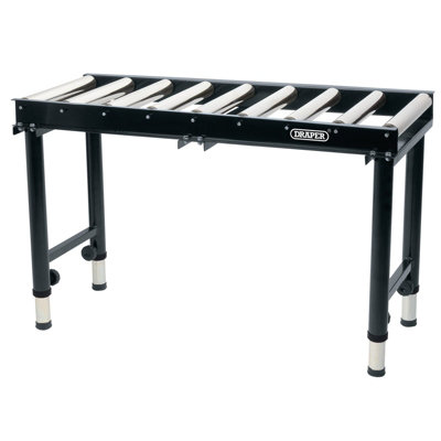 Draper Roller Table, 375mm, Four Adjustable Legs, Supports Long Workpieces