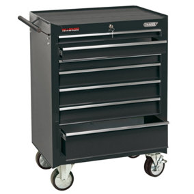 Draper  Roller Tool Cabinet, 7 Drawer, 26", Black 35743