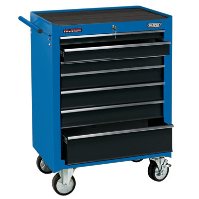 Draper  Roller Tool Cabinet, 7 Drawer, 26", Blue 15040