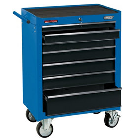 Draper  Roller Tool Cabinet, 7 Drawer, 26", Blue 15040