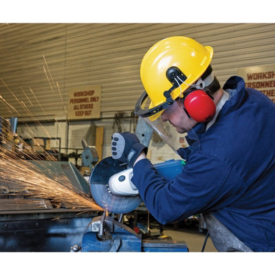 Draper Safety Helmet with Ear Muffs and Visor 69933 - 3