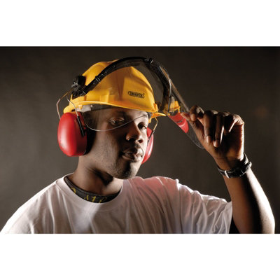 Draper Safety Helmet With Ear Muffs And Visor 69933 | Australia