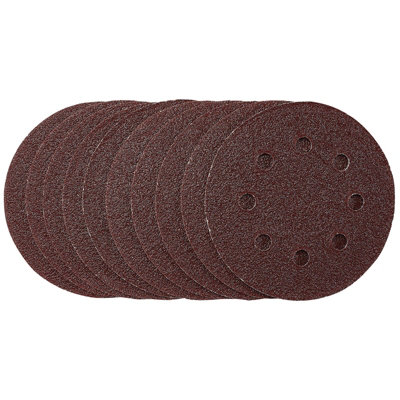 Draper  Sanding Discs, 115mm, 40 Grit, Hook & Loop (Pack of 10) 53498