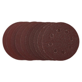 Draper  Sanding Discs, 115mm, Hook & Loop, Assorted Grit, (Pack of 10) 53510