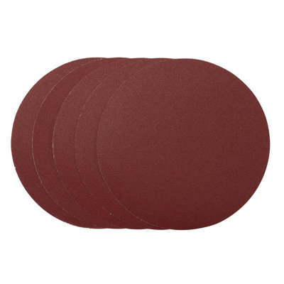 Draper  Sanding Discs, 200mm, PSA, 120 Grit, (Pack of 5) 63031