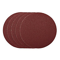 Draper  Sanding Discs, 200mm, PSA, 40 Grit, (Pack of 5) 63023