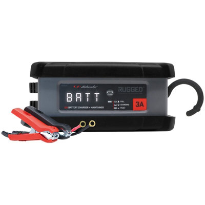 Draper Schumacher SPX458 Rugged 12V Battery Charger and Maintainer, 3A 12961