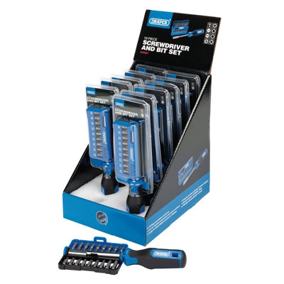 Draper Screwdriver and Bit Set (19 Piece) 04497