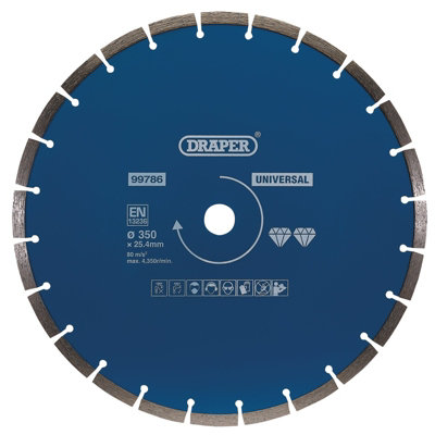 Draper  Segmented Diamond Blade, 350mm 99786