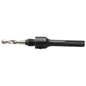 Draper Simple Arbor with SDS+ Shank and HSS Pilot Drill for 14 - 30mm Holesaws, 5/16" Thread 52984