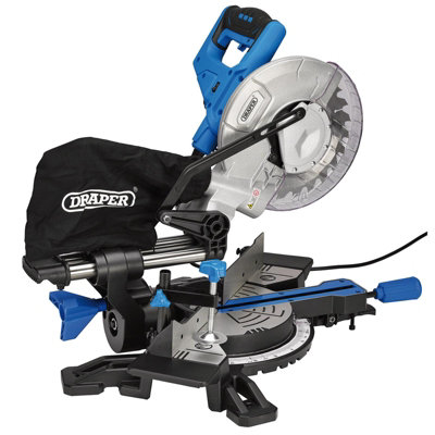 Draper Sliding Compound Mitre Saw with Laser Cutting Guide, 210mm ...