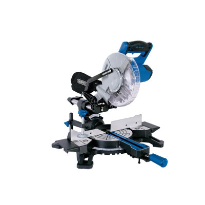 Draper Sliding Compound Mitre Saw with Laser Cutting Guide 210mm 1500W 83677