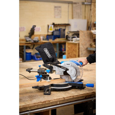 Draper Sliding Compound Mitre Saw with Laser Cutting Guide, 210mm ...