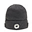 Draper  Smart Wireless Rechargeable Beanie with LED Head Torch and USB Charging Cable, Grey, One Size 28351