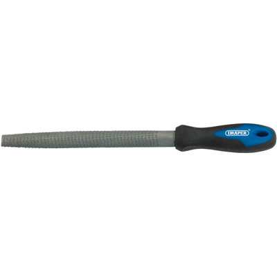 Draper Soft Grip Engineer's Half Round Cabinet Rasp, 200mm 44958