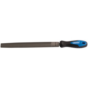 Draper Soft Grip Engineer's Half Round File and Handle, 250mm 00010