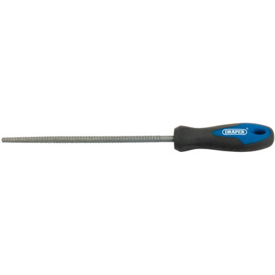 Draper Soft Grip Engineer's Round Cabinet Rasp, 200mm 44959