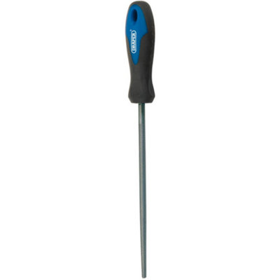 Draper Soft Grip Engineer's Round File and Handle, 200mm 44955