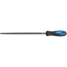 Draper Soft Grip Engineer's Round File and Handle, 250mm 00013