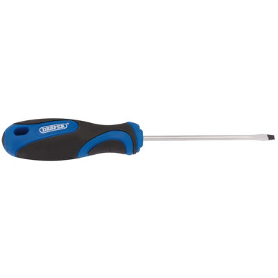 Draper Soft Grip Plain Slot Screwdriver, 3.2 x 75mm 48919