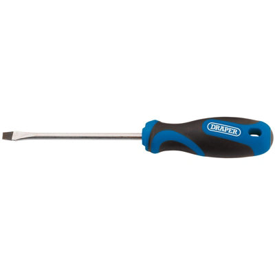 Draper Soft Grip Plain Slot Screwdriver, 5.0 x 100mm 48922